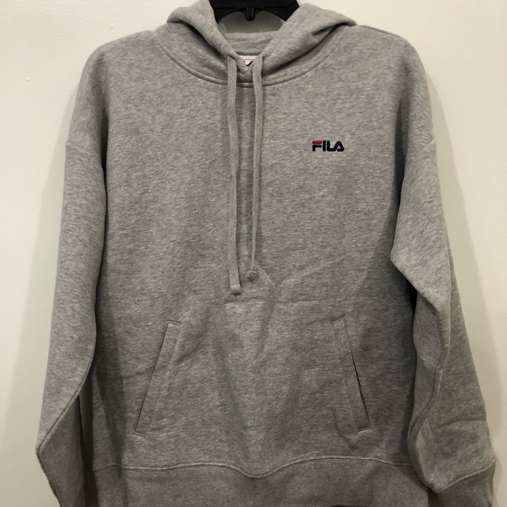 Grey Fila hoodie